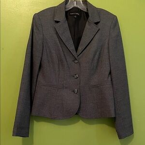 Like New Isabel & Nina Tweed Gray Blazer